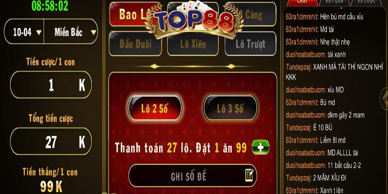 Những điều cần lưu ý khi chơi Bạch thủ đề tại Top88